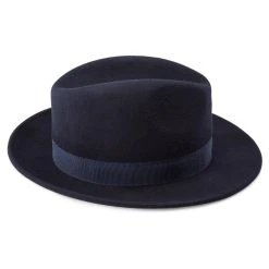 Fawler Chapeau Fedora Fido Alessandria En Laine Bleue -Boutique Trendhim 23 3 copy 4