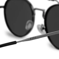 Lucleon Occasus | Lunettes De Soleil Noires à Verres Ronds Polarisés Et Double Pont -Boutique Trendhim 23 4 sull