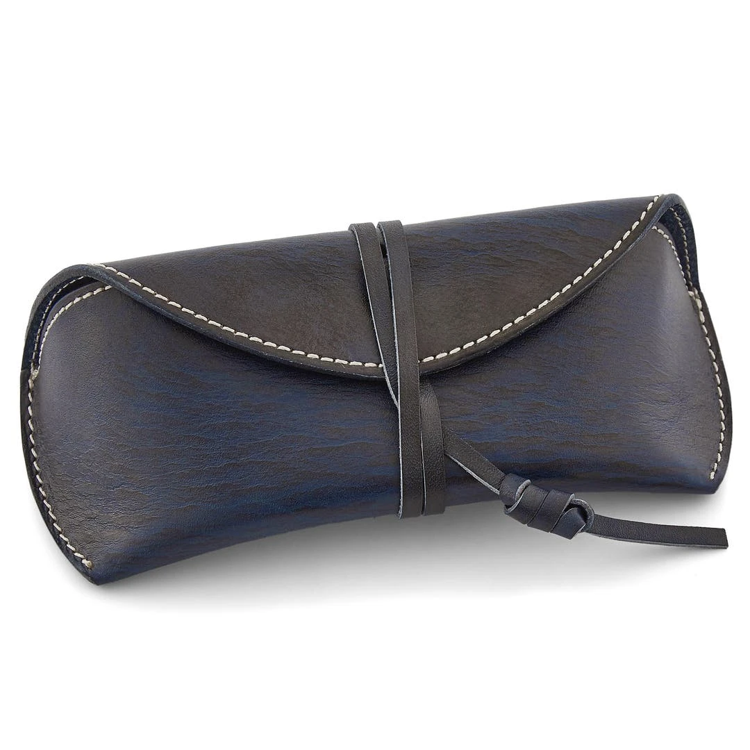 Salt & Hide Etui à Lunette En Cuir Bleu 5 Salt & Hide Etui à Lunette En Cuir Bleu – Image 5