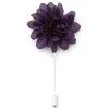 Warren Asher Broche Pour Homme à Fleur Violet Foncé