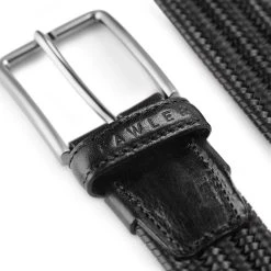 Fawler Ceinture Tressée Noire En Cuir Italien Pleine Fleur -Boutique Trendhim 28048 5