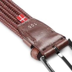 Fawler Ceinture Tressée Brune En Cuir Italien Pleine Fleur -Boutique Trendhim 28059 4