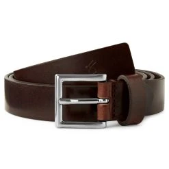 Fawler Ceinture En Cuir Brun Foncé Filippo