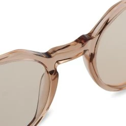 Otsu Occasus | Lunettes De Soleil Translucides Brun Clair Et De Style Vintage à Verres Ronds Polarisés -Boutique Trendhim 3 4 glasot