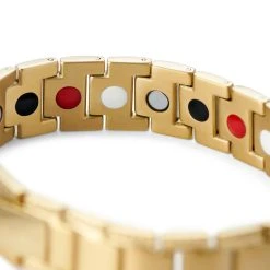 Lucleon Bracelet Magnétique En Titane Doré -Boutique Trendhim 3 4mag