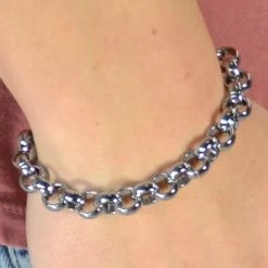 Fort Tempus Bracelet En Acier à Maillons Larges 5 Fort Tempus Bracelet En Acier à Maillons Larges -Boutique Trendhim 30 large rings steel bracelet cropped