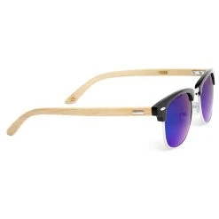 Paul Riley Lunettes De Soleil Bois Et Verres Bleu -Boutique Trendhim 35 3 9