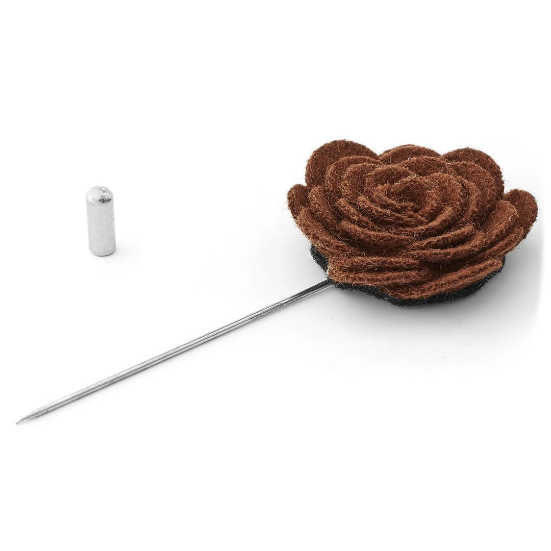 Warren Asher Boutonnière Rose Brune 2 Warren Asher Boutonnière Rose Brune – Image 2