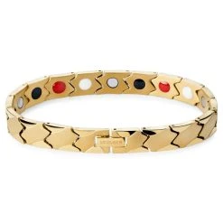Lucleon Bracelet Magnétique Asymétrique En Titane Doré -Boutique Trendhim 4 1mag