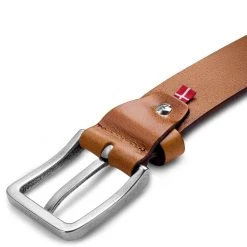 BSWK Vincio | Ceinture En Cuir Pleine Fleur En Dégradés Brun Havane -Boutique Trendhim 4 4 vinko