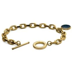 Arkai Atlas | Bracelet En Acier Doré Avec Pendentif Azurite Et Malachite -Boutique Trendhim 4 4af74d3655a70d1833cf2f9b8d47acc092 3