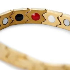 Lucleon Bracelet Magnétique Asymétrique En Titane Doré -Boutique Trendhim 4 4mag