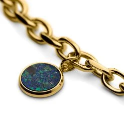 Arkai Atlas | Bracelet En Acier Doré Avec Pendentif Azurite Et Malachite -Boutique Trendhim 4 8a8252aa986241638f1112d226abd3a74f 3