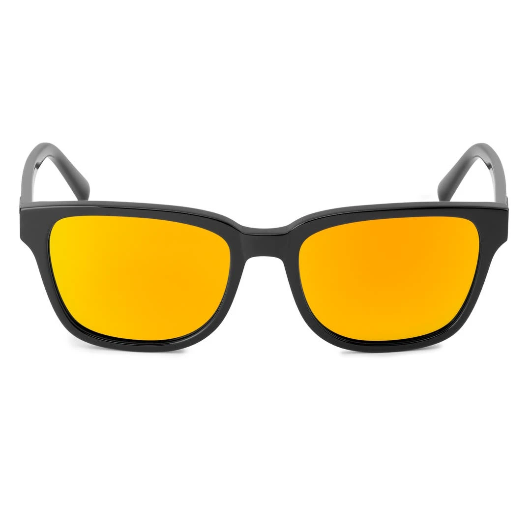 Waykins Lunettes De Soleil Noires Wilmer Thea à Verres Miroir Polarisés Jaune-orange 2 Waykins Lunettes De Soleil Noires Wilmer Thea à Verres Miroir Polarisés Jaune-orange – Image 2