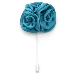 Warren Asher Boutonnière à Fleur De Rose Bleue