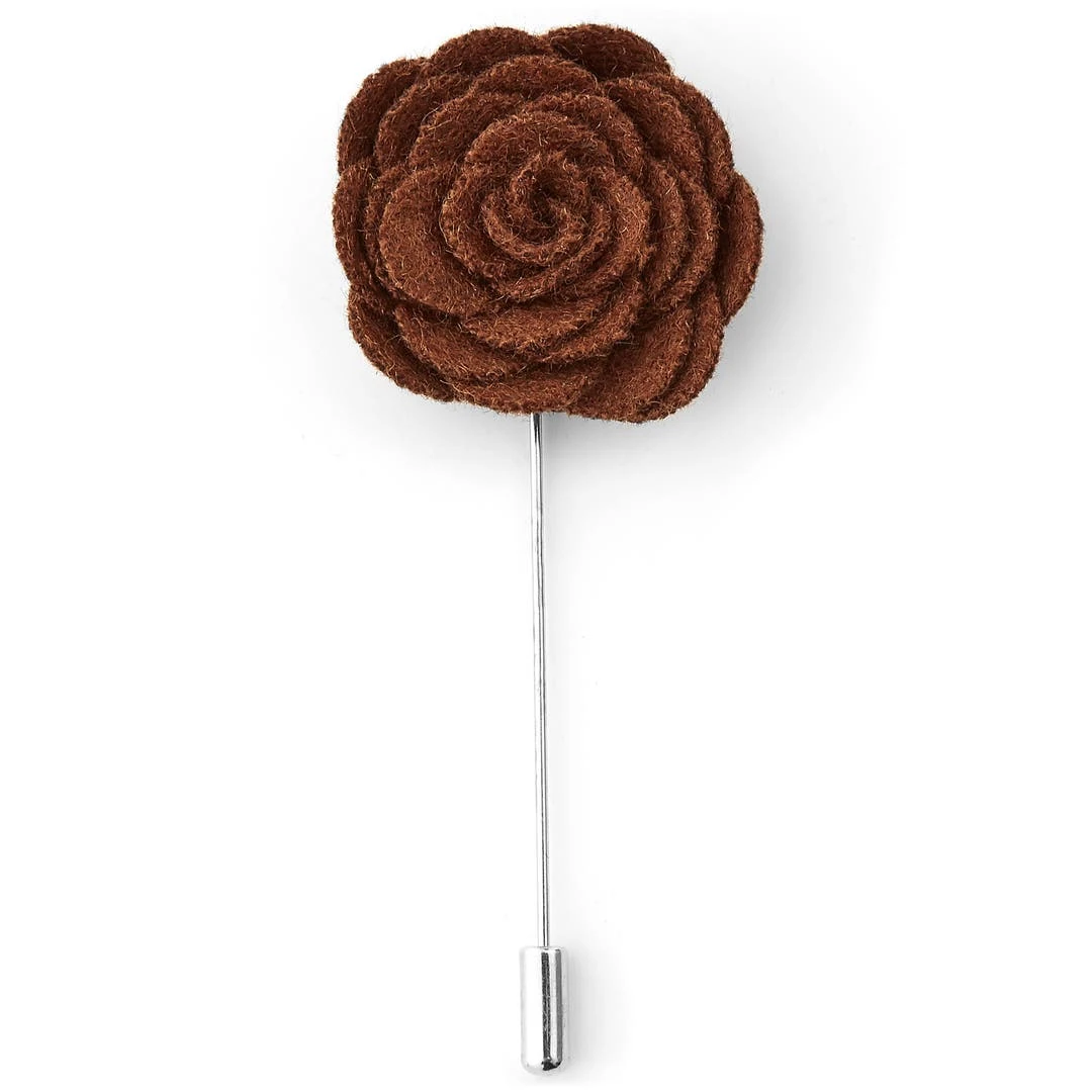 Warren Asher Boutonnière Rose Brune 1 Warren Asher Boutonnière Rose Brune