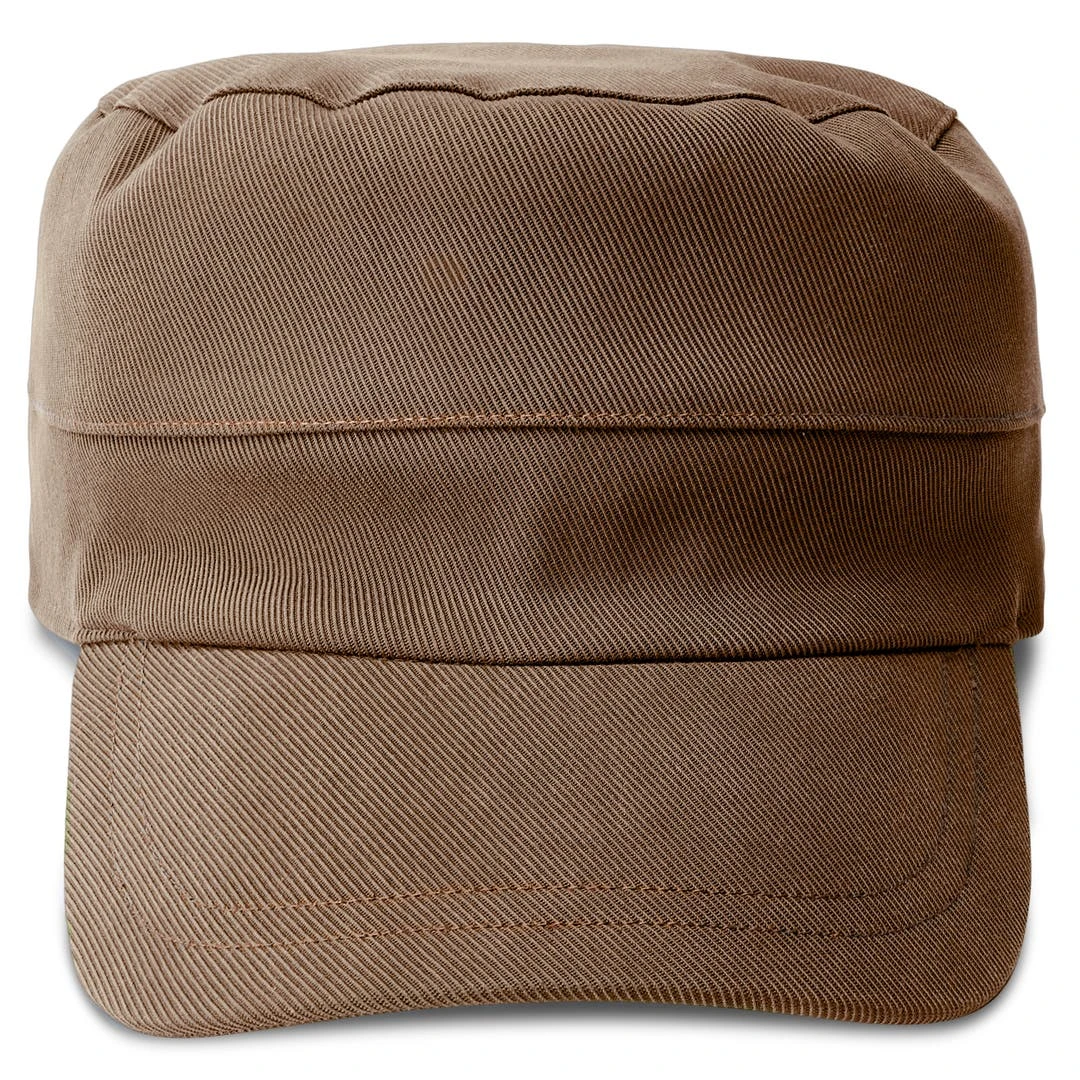 Fawler Casquette Militaire Flynn En Coton Marron 3 Fawler Casquette Militaire Flynn En Coton Marron – Image 3