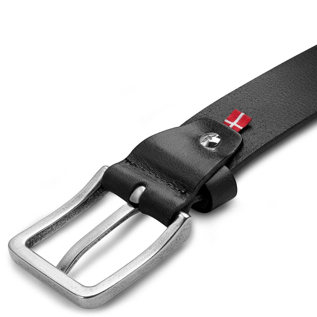 BSWK Vincio | Ceinture Noire En Cuir Pleine Fleur 4 BSWK Vincio | Ceinture Noire En Cuir Pleine Fleur – Image 4