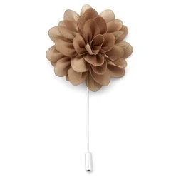 Warren Asher Boutonnière à Fleur Pivoine Marron