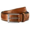 Salt & Hide Ceinture En Cuir Marron Homer