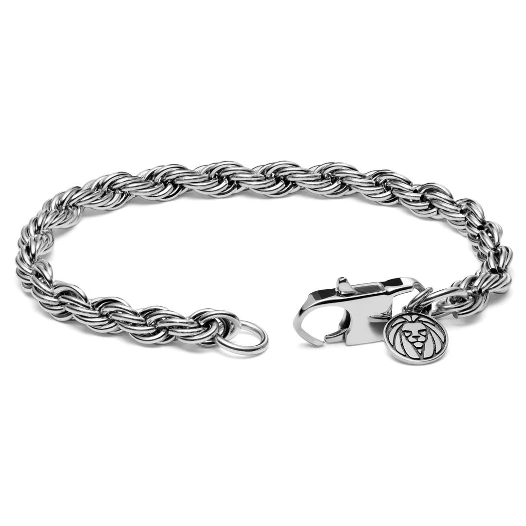 Lucleon Bracelet En Métal Tressé Argenté Corwin Amager - 6 Mm 2 Lucleon Bracelet En Métal Tressé Argenté Corwin Amager - 6 Mm – Image 2
