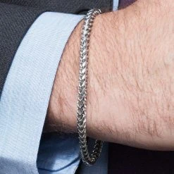 Fort Tempus Bracelet En Acier 11 Fort Tempus Bracelet En Acier -Boutique Trendhim 6 steel band bracelet cropped