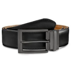 BSWK Vincio | Ceinture Réversible En Cuir Pleine Fleur Noir Et Brun Havane -Boutique Trendhim 7 6 oooooo 5