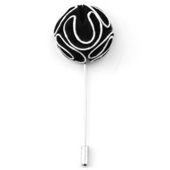 Warren Asher Boutonnière à Fleur Camélia Noire