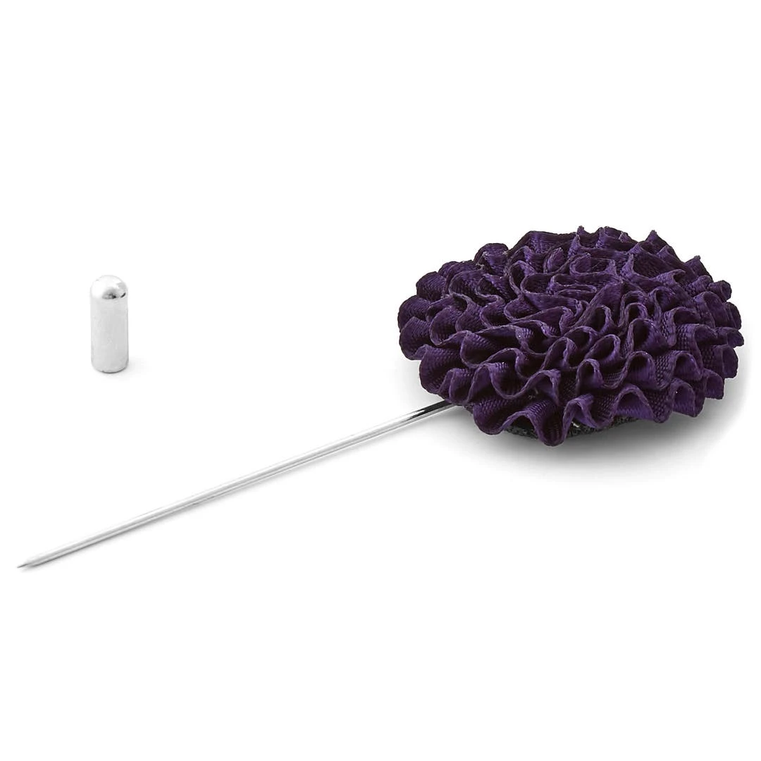 Warren Asher Boutonnière à Fleur Pissenlit Violette 2 Warren Asher Boutonnière à Fleur Pissenlit Violette – Image 2