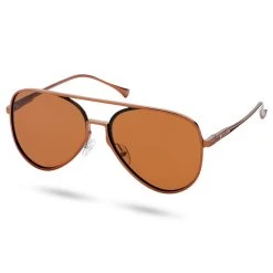 Lucleon Lunettes De Soleil Aviator Couleur Bronze à Verres Polarisés