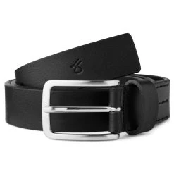 Fawler Ceinture En Cuir Noir Fredo