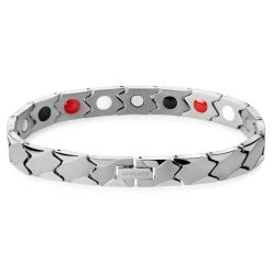 Lucleon Bracelet Magnétique Asymétrique En Titane Argenté -Boutique Trendhim 8 1mag