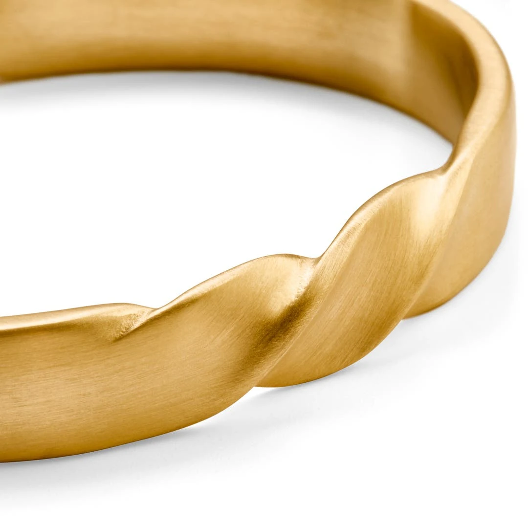 Lucleon Bracelet Manchette Evan Messiah Doré à Torsades 2 Lucleon Bracelet Manchette Evan Messiah Doré à Torsades – Image 2