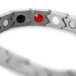 Lucleon Bracelet Magnétique Asymétrique En Titane Argenté -Boutique Trendhim 8 4mag