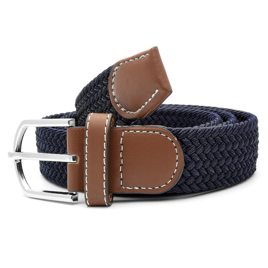 Collin Rowe Ceinture élastique Bleu Marine XL 2 Collin Rowe Ceinture élastique Bleu Marine XL – Image 2