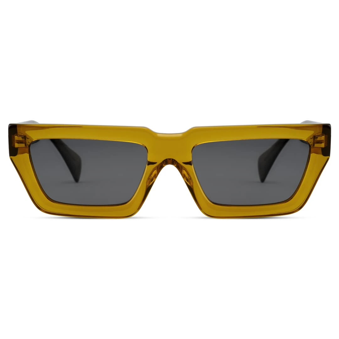 Otsu Occasus | Lunettes De Soleil Carrées Jaune Fluo à Monture épaisse Et Verres Polarisés 1 Otsu Occasus | Lunettes De Soleil Carrées Jaune Fluo à Monture épaisse Et Verres Polarisés