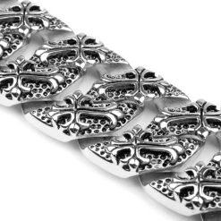 Fort Tempus Bracelet Brut En Acier De Fleur De Lis -Boutique Trendhim 9 7 16