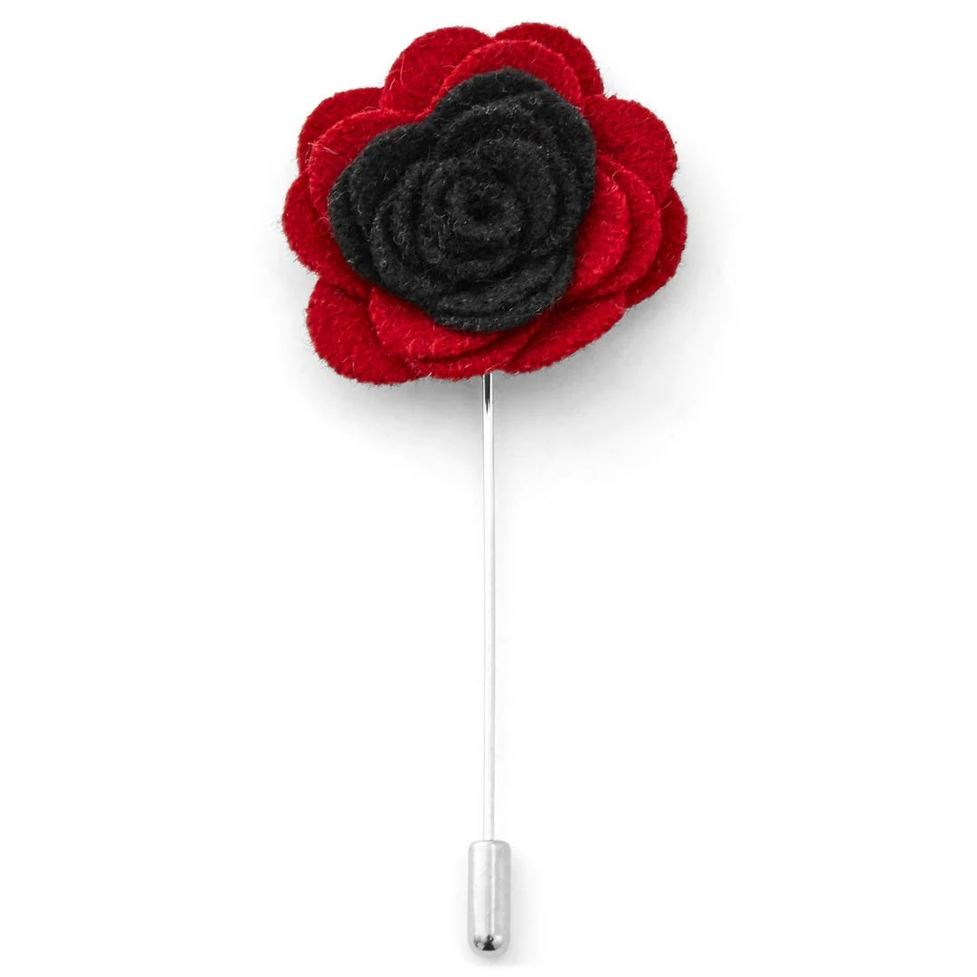 Warren Asher Boutonnière à Fleur "Le Rouge Et Le Noir" 1 Warren Asher Boutonnière à Fleur "Le Rouge Et Le Noir"