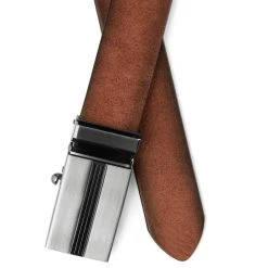 BSWK Ceinture En Cuir Cognac Avec Boucle à Verrouillage Automatique 11 BSWK Ceinture En Cuir Cognac Avec Boucle à Verrouillage Automatique -Boutique Trendhim Bosswik 6 3 copy 5