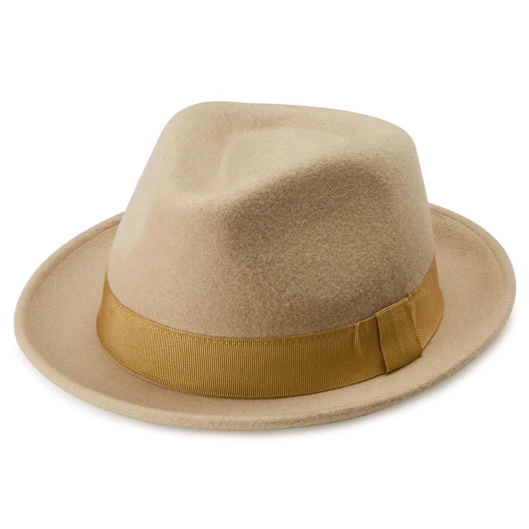 Fawler Chapeau Trilby Tomasso Moda Beige Clair 1 Fawler Chapeau Trilby Tomasso Moda Beige Clair