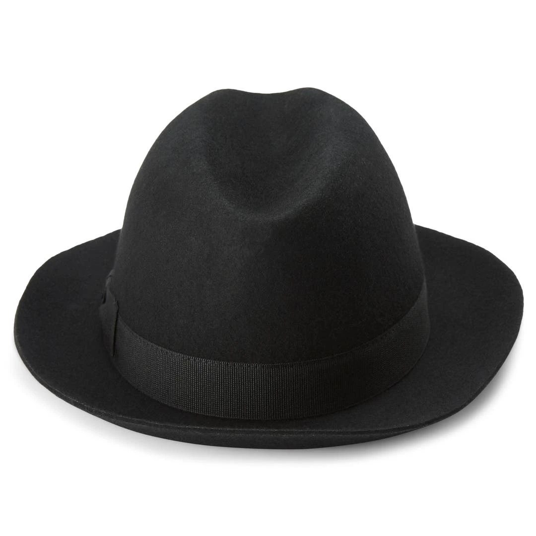 Fawler Chapeau Fédore Filippo Moda Noir à Bords Bruts 4 Fawler Chapeau Fédore Filippo Moda Noir à Bords Bruts – Image 4