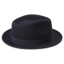 Fawler Chapeau Trilby Tomasso Moda Bleu Marine -Boutique Trendhim Hat 14 3 copy 3