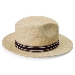 Fawler Chapeau Panama Moda De Couleur Naturelle Avec Gallon Rayé Piero -Boutique Trendhim Hat 15 3 copy 3