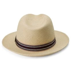 Fawler Chapeau Panama Moda De Couleur Naturelle Avec Gallon Rayé Piero -Boutique Trendhim Hat 15 4 copy 3