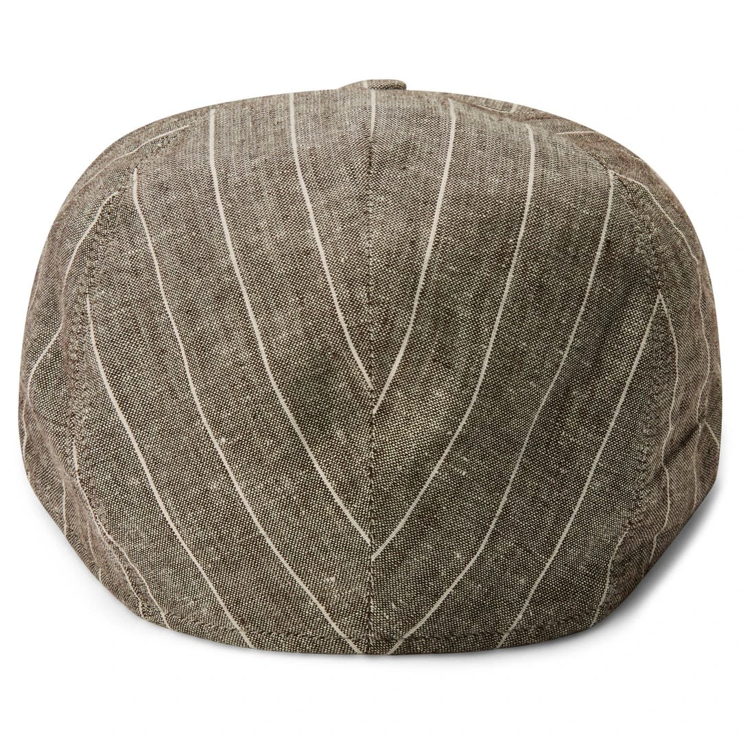 Fawler Casquette Plate à Rayures Marron Et Blanc Marco Moda 3 Fawler Casquette Plate à Rayures Marron Et Blanc Marco Moda – Image 3