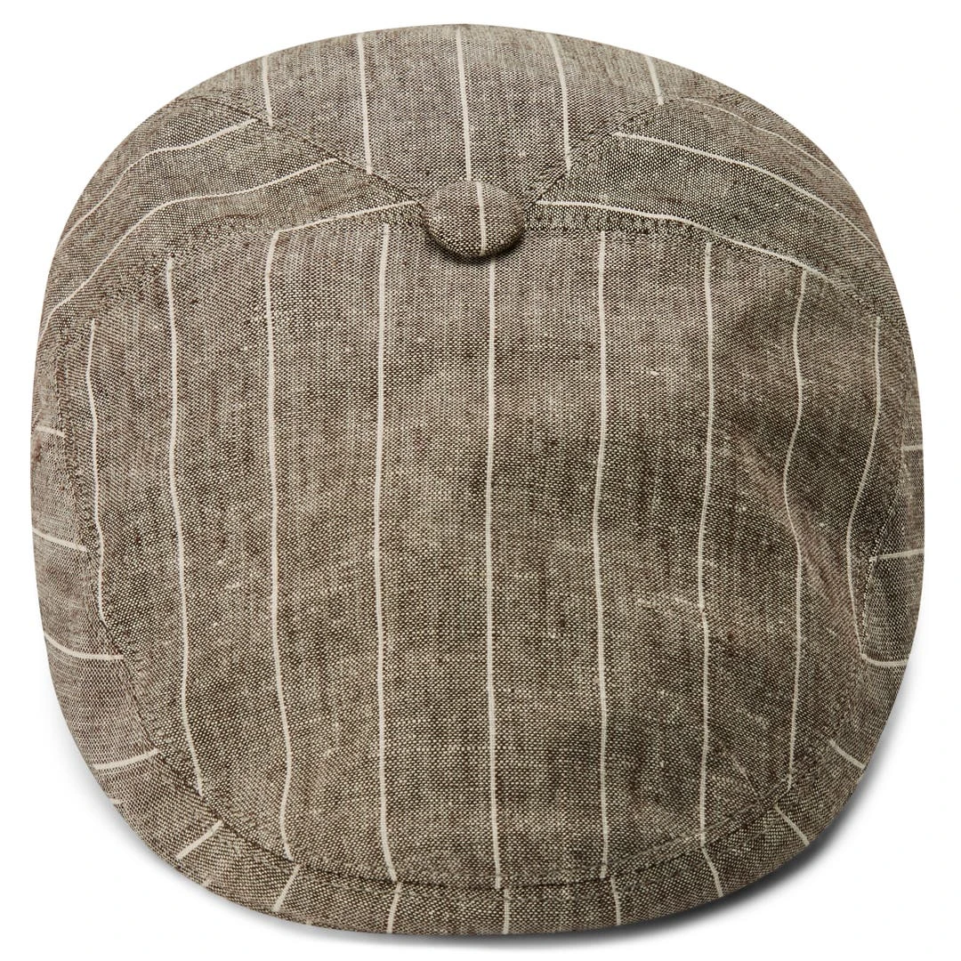 Fawler Casquette Plate à Rayures Marron Et Blanc Marco Moda 4 Fawler Casquette Plate à Rayures Marron Et Blanc Marco Moda – Image 4
