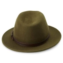 Fawler Chapeau Fédora Flavio Moda Vert à Bord Plat -Boutique Trendhim Hat 3 3 copy 6