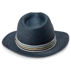 Fawler Chapeau Panama Moda Pino Bleu à Galon Rayé 9 Fawler Chapeau Panama Moda Pino Bleu à Galon Rayé -Boutique Trendhim Hat 5 4 copy 3
