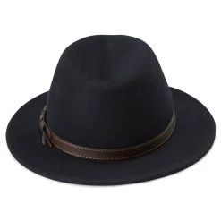 Fawler Chapeau Fédora Flavio Moda Bleu Marine à Bord Plat -Boutique Trendhim Hat 7 4 copy 3