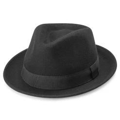 Fawler Chapeau Trilby Tomasso Moda Noir